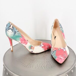 Marc Fisher Floral Print Heels